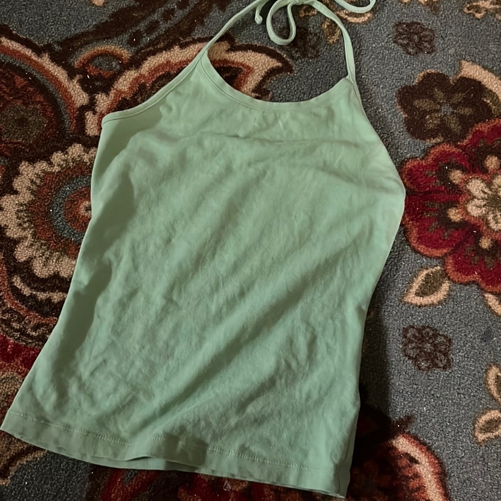 Green xs halter top